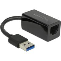 DeLOCK SuperSpeed USB-A (USB 3.1 Gen 1) male > Gigabit LAN 10/100/1000 Mbps compact adapter - thumbnail
