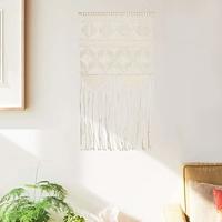 VidaXL Wandhanger macramé 40x80 cm katoen - thumbnail