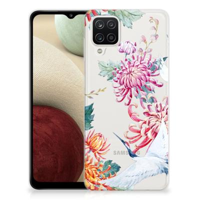 Samsung Galaxy A12 | TPU Hoesje | Bird Flowers