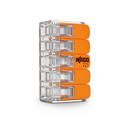 Enzo WAGO Lasklem hersluitbaar 5-voudig ds 25 st. - 4047215
