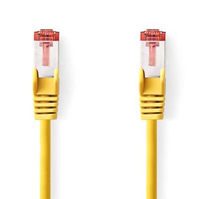Nedis CAT6 Netwerkkabel | RJ45 Male | RJ45 Male | S/FTP | 2.00 m | Rond | LSZH | Geel | Label - CCGL85221YE20