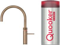 Quooker Fusion Round messing patina met COMBI+ boiler 3-in-1 kokend water kraan - thumbnail