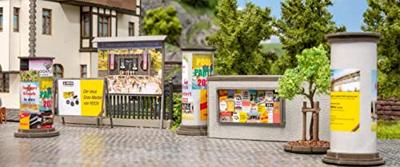 NOCH 14217 H0 Laser-Cut minis reclamezuilen & reclameborden, elk 3 stuks Kant-en-klaar model NOCH 14217 H0 Laser-Cut minis reclamezuilen & reclameborden, elk 3 stuks Kant-en-klaar model