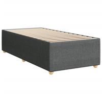 Boxspring met matras stof donkergrijs 160x200 cm - thumbnail