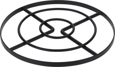 Onderzetter metaal zwart doorsnede 23 cm