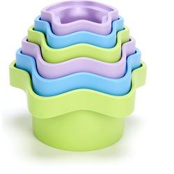 Green Toys mijn eerste stapelbekers, 6dlg.