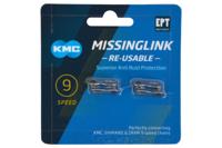 KMC kettingschakel x9 1/2x11/128 - zilver - thumbnail