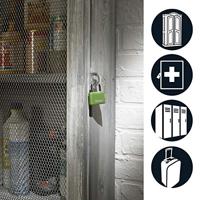 Masterlock 40mm - 21mm hardened steel shackle, 6mm diam. - double locking - 4-pin - 9141EURDCOL - thumbnail