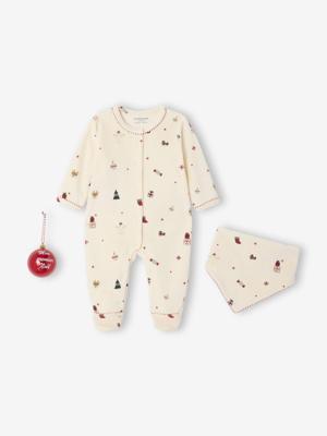 3-delig babyset Kerstmis ecru