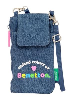 Portemonnee Benetton Denim Zak voor mobiel Blauw