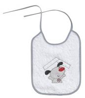 Interbaby slabbetje Hond junior 25 x 20 cm katoen - thumbnail