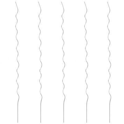 VidaXL Plantenstok spiraal 110 cm gegalvaniseerd staal 5 st