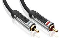 Profigold RCA-RCA 3m audio kabel 2 x RCA Zwart - thumbnail