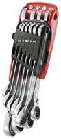 Facom set 10 snelle anti slip steekringratelsleutels, metrisch, in houder - 467BR.JP10PB - thumbnail