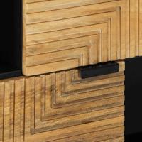 Dressoir 80x33x75 cm massief mangohout bruin - thumbnail