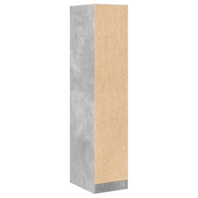 Apothekerskast 30x41x144,5 cm bewerkt hout betongrijs - thumbnail