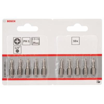 Bosch Accessoires Bit extra-hard PH 1, 25 mm 10st - 2607001509 Bosch Accessoires Bit extra-hard PH 1, 25 mm 10st - 2607001509