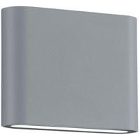 LED Tuinwandlamp 4W Mat Titaan Aluminium - Dubbelzijdige Verlichting - thumbnail