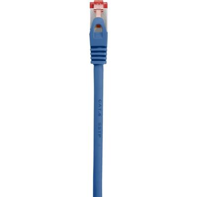 Renkforce RF-4737384 RJ45 Netwerkkabel, patchkabel CAT 6 S/FTP 0.15 m Blauw Snagless, Vergulde steekcontacten, Vlambestendig 1 stuk(s)