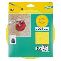 Wolfcraft Hechtschuurschijven | Korund | K80 | Ø225mm | 5 stuks - 5633000 - thumbnail