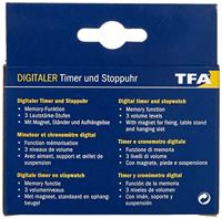 TFA 38.2024 Electronische Timer met magneet - Wit - thumbnail