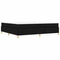Boxspring bed Anders Zwart en Wit en Zwart 200 x 200 cm Stof - thumbnail