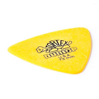 Dunlop 431R73 Tortex Triangle .73mm plectrum geel