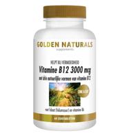 Golden Naturals B12 3000mcg Zuigtabletten - thumbnail
