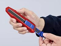 Knipex Afbreekmes | lemmetbreedte 18 mm lengte 165 mm | magnesium | 1 stuk - 90 10 165 BK - 90 10 165 BK - thumbnail