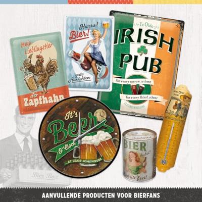 Wandklok Beer O Clock Glasses