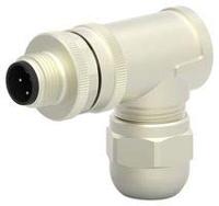 TE Connectivity T4113411041-000 Sensor/actuator connector, niet geassembleerd M12 Aantal polen (sensoren): 4 Stekker, haaks 1 stuk(s) - thumbnail