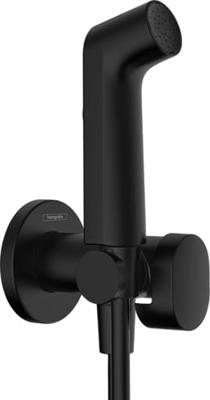 Hansgrohe bidethanddouche 1jet EcoSmart voor warm water met douchehouder en doucheslang 125 cm, mat zwart