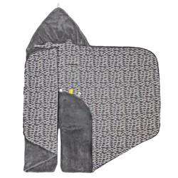 Snoozebaby wikkeldeken groep 0 frost grey 80x80 cm Snoozebaby wikkeldeken groep 0 frost grey 80x80 cm