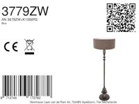 Steinhauer VloerlampBois met grijze kap - 3779ZW - thumbnail