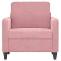 Fauteuil 60 cm fluweel roze - thumbnail