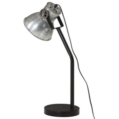 Bureaulamp 25 W E27 17x17x60 cm vintage zilverkleurig - thumbnail
