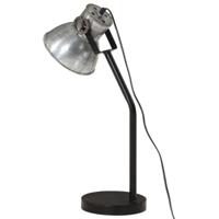 VidaXL Bureaulamp 25 w e27 17x17x60 cm vintage zilverkleurig - thumbnail