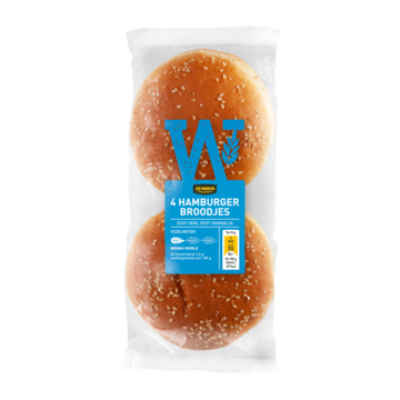 Jumbo Hamburger Broodjes 4 Stuks