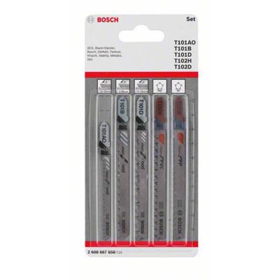 Bosch Accessories 2608667858 Decoupeerzaagbladenset Wood and Plastics, 5-delig, 1-noks schacht 5 stuk(s) Bosch Accessories 2608667858 Decoupeerzaagbladenset Wood and Plastics, 5-delig, 1-noks schacht 5 stuk(s)