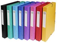Exacompta elastobox Exabox 8 geassorteerde kleuren: geel, rood, roze, paars, blauw, turquoise, groen e... - thumbnail
