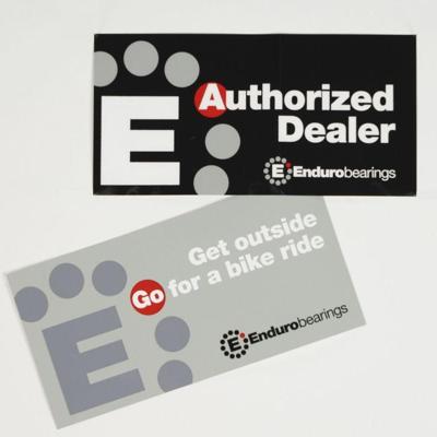 ENDURO BEARINGS authorized dealer window sticker