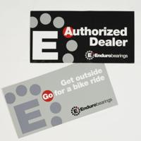 ENDURO BEARINGS authorized dealer window sticker - thumbnail