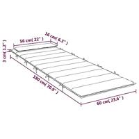 VidaXL Ligbedkussen 180x60x3 cm oxford stof groen - thumbnail