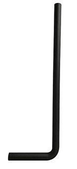 Wiesbaden Vloerbuis 75x22 cm Mat Zwart