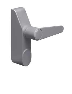 Lips FLOTT0010G Paniekopener buitenmodule Freedom Line | model T | blinde uitvoering | met kruk | kleur zilvergrijs - 7225602 Lips FLOTT0010G Paniekopener buitenmodule Freedom Line | model T | blinde uitvoering | met kruk | kleur zilvergrijs - 7225602