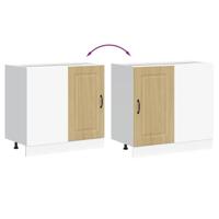 Keuken onderkast Kalmar bewerkt hout sonoma eikenkleurig - thumbnail