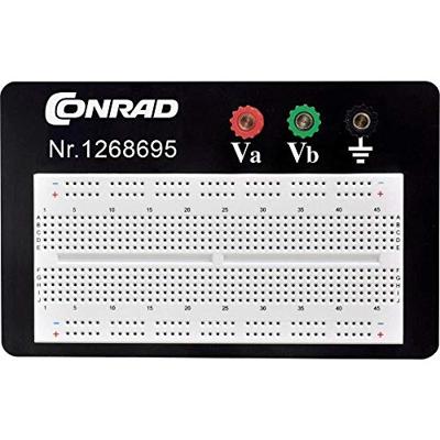 TRU COMPONENTS 0165-40-1-3301B Breadboard Totaal aantal polen 610 (l x b x h) 11.43 x 18.62 x 0.84 cm 1 stuk(s)