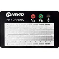 TRU COMPONENTS 0165-40-1-3301B Breadboard Totaal aantal polen 610 (l x b x h) 11.43 x 18.62 x 0.84 cm 1 stuk(s) - thumbnail