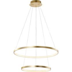 Just Light Ronde hanglampCircle duo goud Ø 50cm - 11525-12