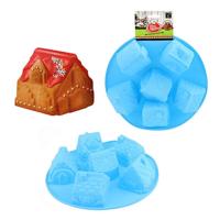Food Market Siliconen Bakvorm 6 Huisjes - thumbnail